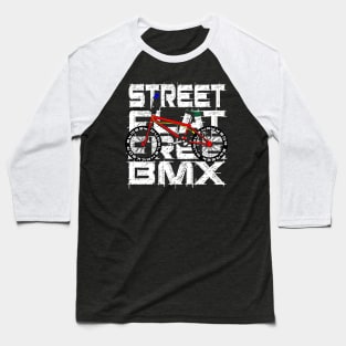 BMX SPORT FLATSTREET FREESTYLE GIFT SHIRT WHITE GESCHENK SHIRT WEISS Baseball T-Shirt